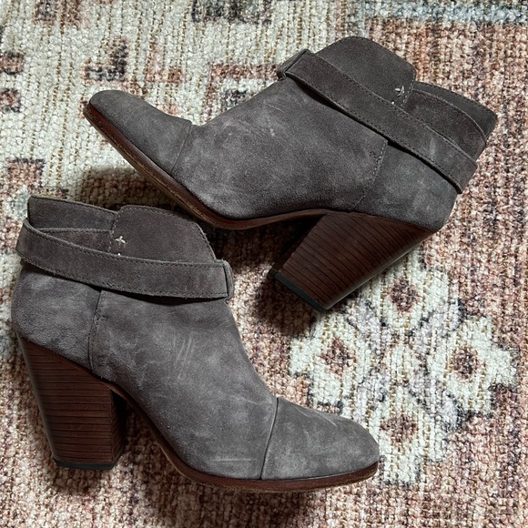 rag & bone Suede Moto Booties - Picture 4 of 6